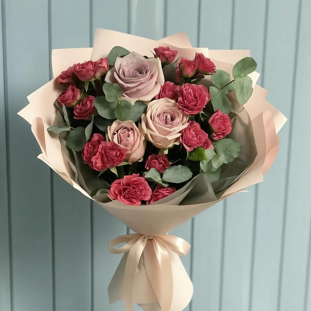 Букет цветов из: Гвоздики и Розы в Восточном Забайкальского края