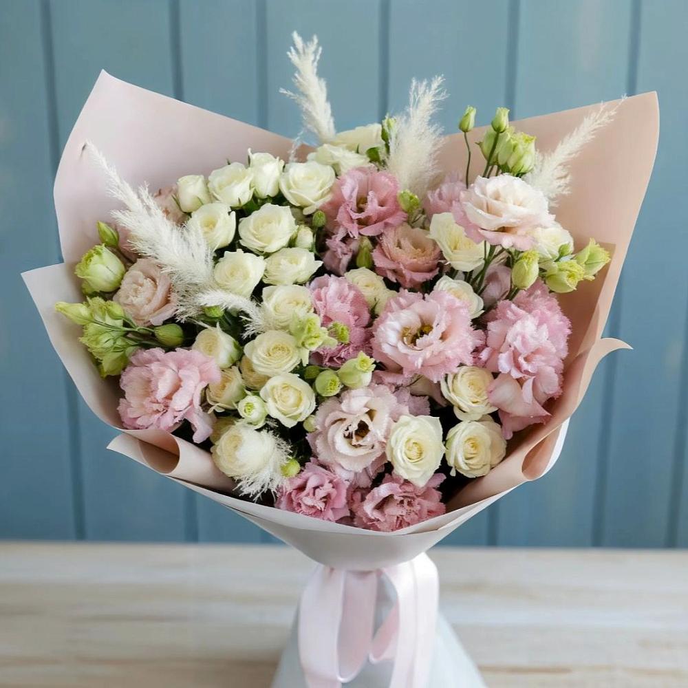 Букет цветов из: Альстромерии и Розы в Восточном Забайкальского края