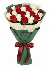 Букет Микс из красных и белых роз #REPLACE_PRED# Восточном Забайкальского края