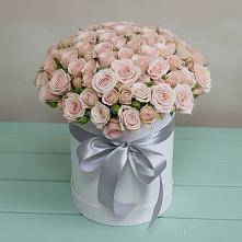 Цветочная композиция из Розы в шляпной коробке в Восточном Забайкальского края