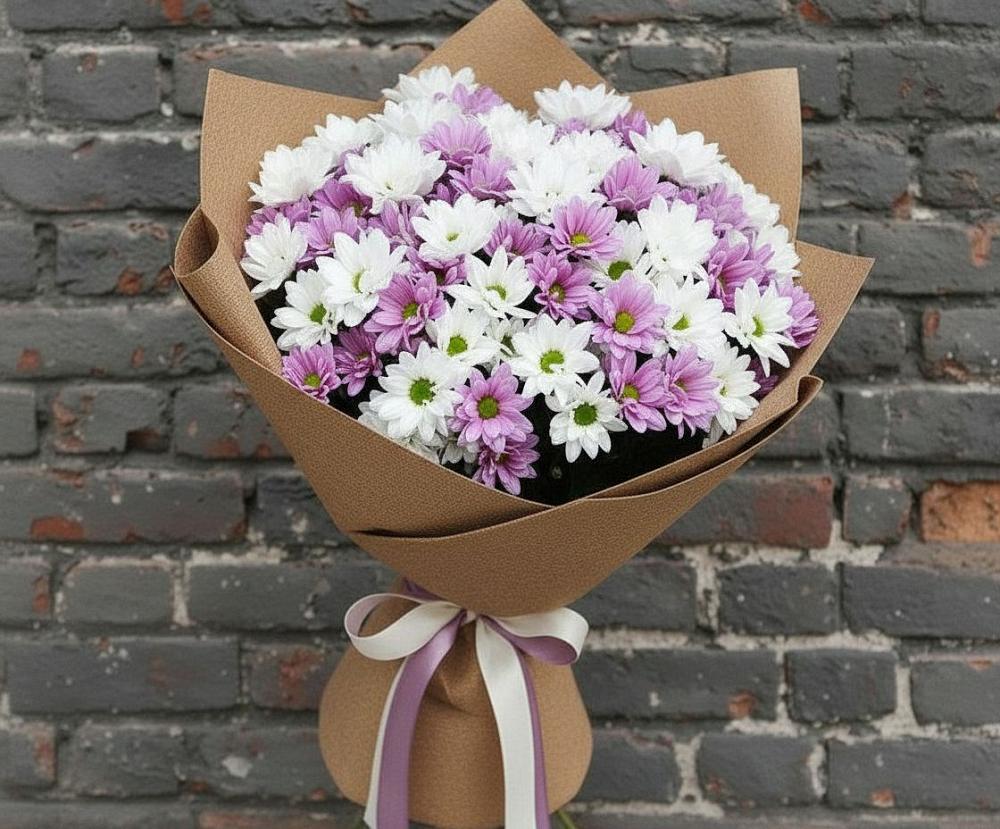 Букет цветов из: Хризантемы в Восточном Забайкальского края