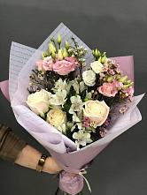 Букет цветов из:  Альстромерии, Розы и Лизиантусы #REPLACE_PRED# Восточном Забайкальского края