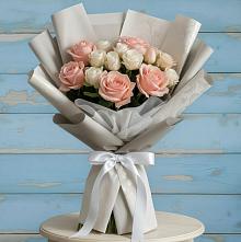 Букет цветов из:  Розы в Восточном Забайкальского края