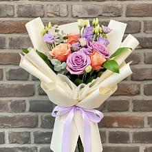 Букет цветов из:  Лизиантусы и Розы #REPLACE_PRED# Восточном Забайкальского края