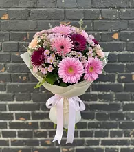 Букет цветов из:  Герберы и Хризантемы #REPLACE_PRED# Восточном Забайкальского края