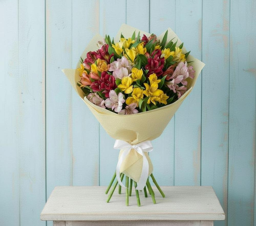 Букет цветов из: Альстромерии в Восточном Забайкальского края