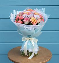 Букет цветов из:  Хризантемы и Розы #REPLACE_PRED# Восточном Забайкальского края